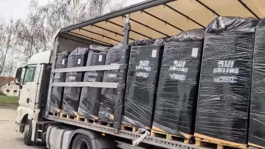 16 palet · DHL — zwroty kurierskie z Niemiec · Spedycja MERXFORMA · Portugalia